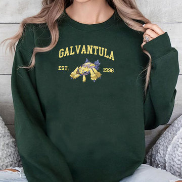 Galvantula Adorable Pokémon Anime-Themed Embroidered T-Shirt,Crewneck,Hoodie-Trendy Versatile and a Thoughtful Gift for Friends,ICE-1191