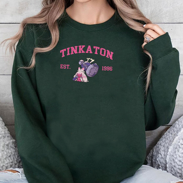 Tinkaton Adorable Pokémon Anime-Themed Embroidered T-Shirt,Crewneck,Hoodie-Trendy Versatile and a Thoughtful Gift for Friends,ICE-1183