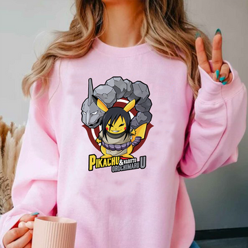 Pikachu And Naruto Orochimaruu Pokémon Unisex T-Shirt,Crewneck,Hoodie,TS-C-990