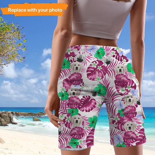 Women Customized Dog Beach Short,Photo Upload,BS-WA-463