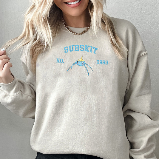 Magikarp, bezauberndes Pokémon-T-Shirt mit Anime-Motiv, bestickt, Rundhalsausschnitt, Kapuzenpullover, trendig, vielseitig und ein aufmerksames Geschenk für Freunde, ICE-898
