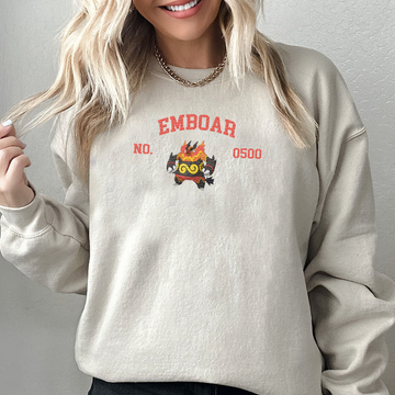 Meboar Adorable Pokémon Anime-Themed Embroidered T-Shirt,Crewneck,Hoodie-Trendy Versatile and a Thoughtful Gift for Friends,ICE-1346