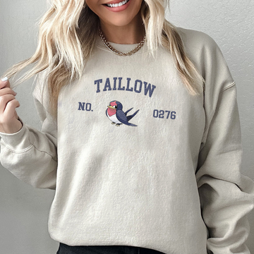 Taillow Adorable Pokémon Anime-Themed Embroidered T-Shirt,Crewneck,Hoodie-Trendy Versatile and a Thoughtful Gift for Friends,ICE-1646