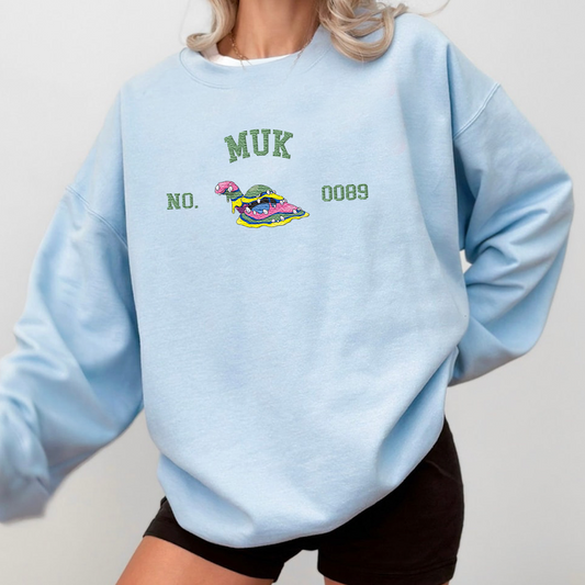 Muk Adorable Pokémon Anime-Themed Embroidered T-Shirt,Crewneck,Hoodie-Trendy Versatile and a Thoughtful Gift for Friends,ICE-1608