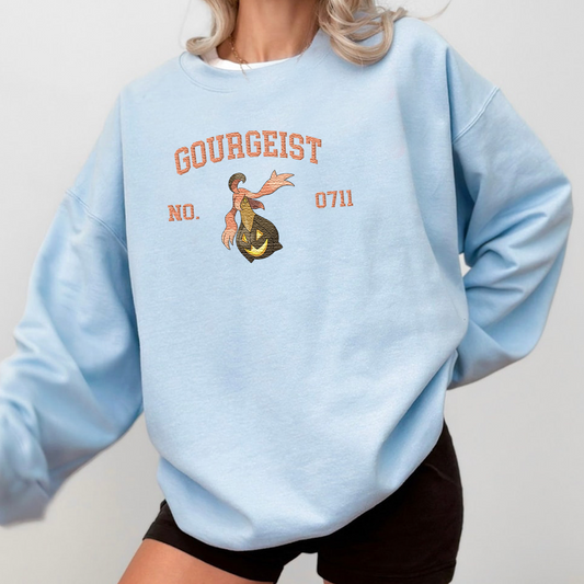 Gourgeist Adorable Pokémon Anime-Themed Embroidered T-Shirt,Crewneck,Hoodie-Trendy Versatile and a Thoughtful Gift for Friends,ICE-1567