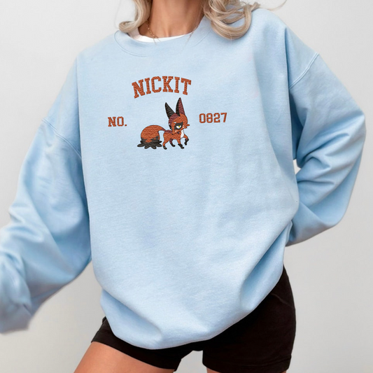 Nickit Adorable Pokémon Anime-Themed Embroidered T-Shirt,Crewneck,Hoodie-Trendy Versatile and a Thoughtful Gift for Friends,ICE-1593
