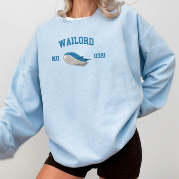 Wailord Adorable Pokémon Anime-Themed Embroidered T-Shirt,Crewneck,Hoodie-Trendy Versatile and a Thoughtful Gift for Friends,ICE-1539