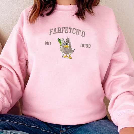 Farfetch'd Adorable Pokémon Anime-Themed Embroidered T-Shirt,Crewneck,Hoodie-Trendy Versatile and a Thoughtful Gift for Friends,ICE-1578