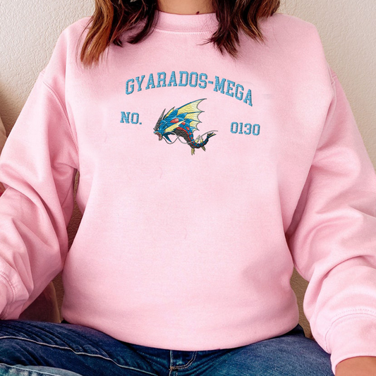 Magikarp, bezauberndes Pokémon-T-Shirt mit Anime-Motiv, bestickt, Rundhalsausschnitt, Kapuzenpullover, trendig, vielseitig und ein aufmerksames Geschenk für Freunde, ICE-898