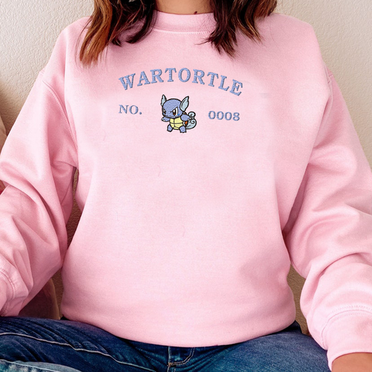 Magikarp, bezauberndes Pokémon-T-Shirt mit Anime-Motiv, bestickt, Rundhalsausschnitt, Kapuzenpullover, trendig, vielseitig und ein aufmerksames Geschenk für Freunde, ICE-898