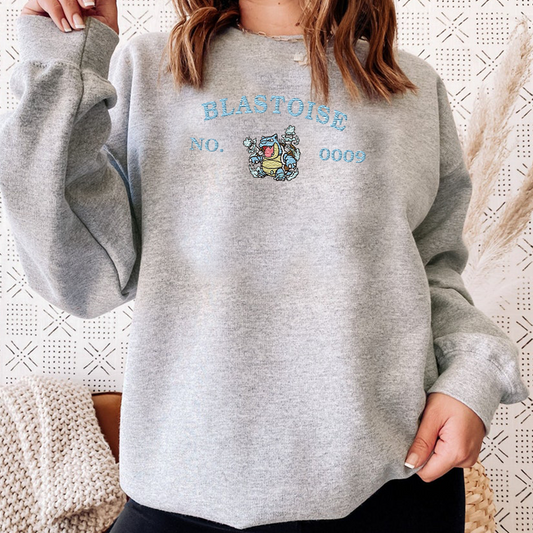 Magikarp, bezauberndes Pokémon-T-Shirt mit Anime-Motiv, bestickt, Rundhalsausschnitt, Kapuzenpullover, trendig, vielseitig und ein aufmerksames Geschenk für Freunde, ICE-898