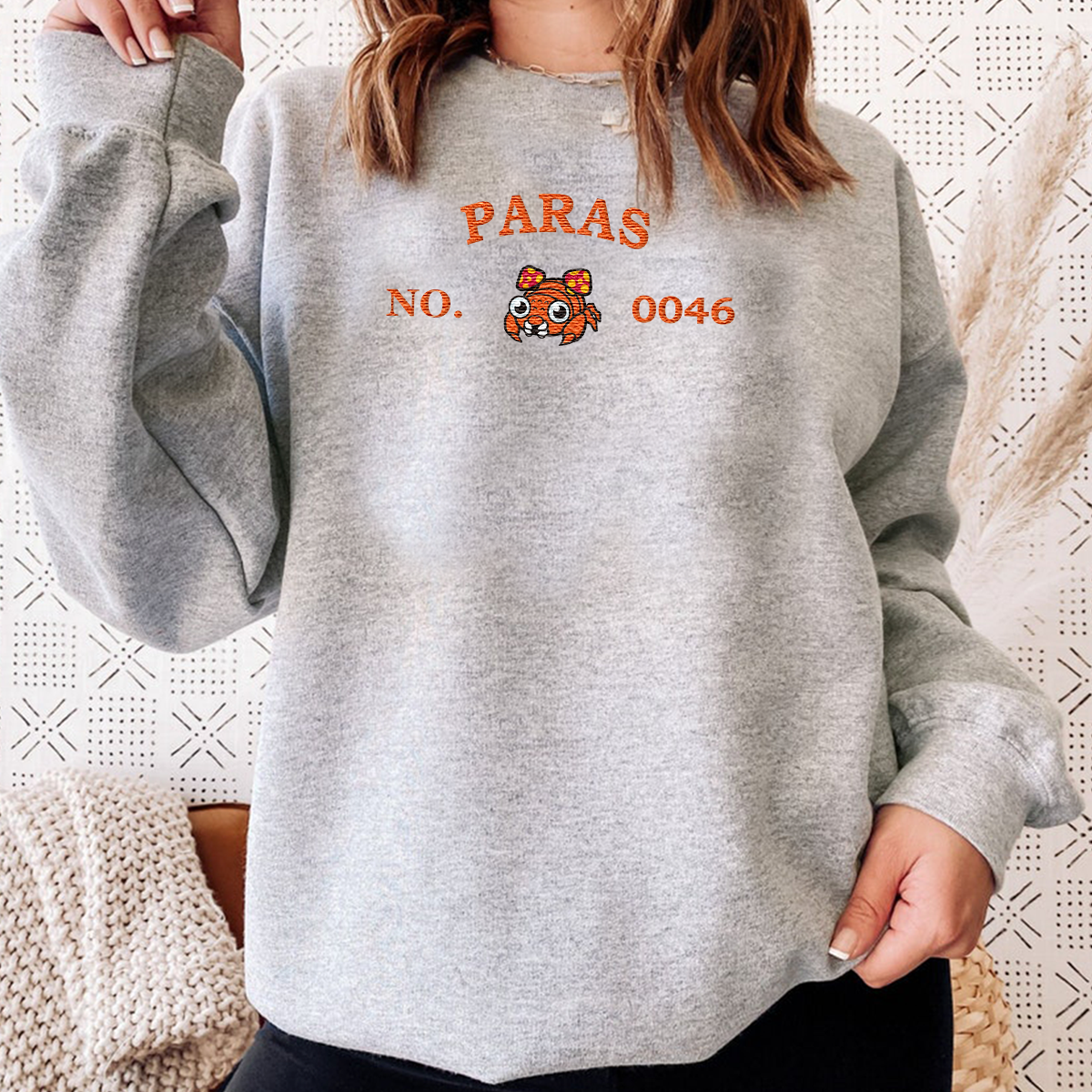 Magikarp, bezauberndes Pokémon-T-Shirt mit Anime-Motiv, bestickt, Rundhalsausschnitt, Kapuzenpullover, trendig, vielseitig und ein aufmerksames Geschenk für Freunde, ICE-898