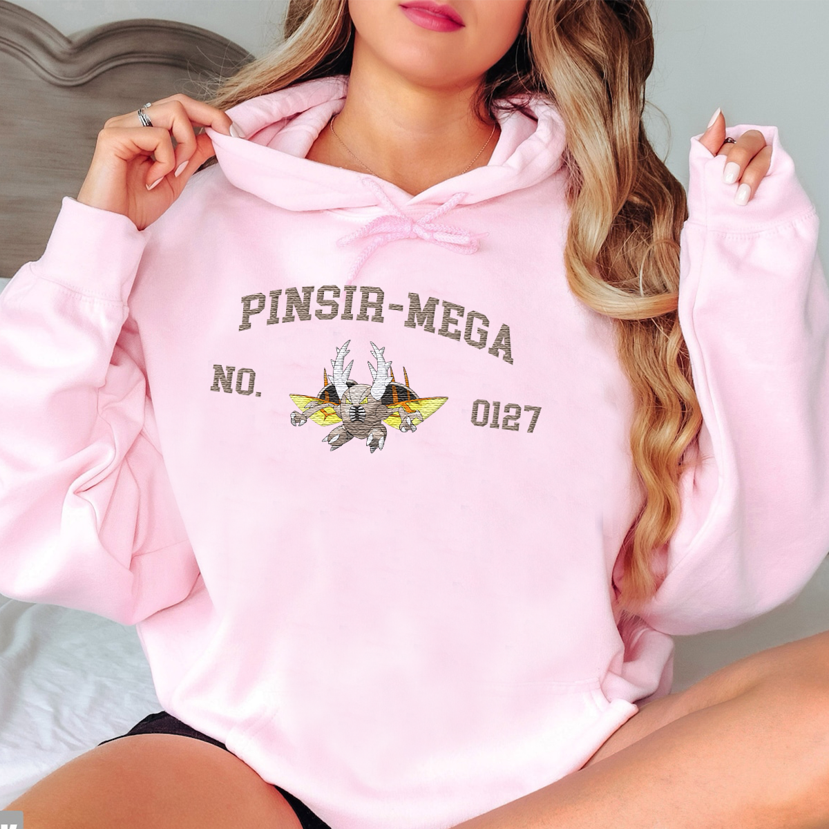 Magikarp, bezauberndes Pokémon-T-Shirt mit Anime-Motiv, bestickt, Rundhalsausschnitt, Kapuzenpullover, trendig, vielseitig und ein aufmerksames Geschenk für Freunde, ICE-898