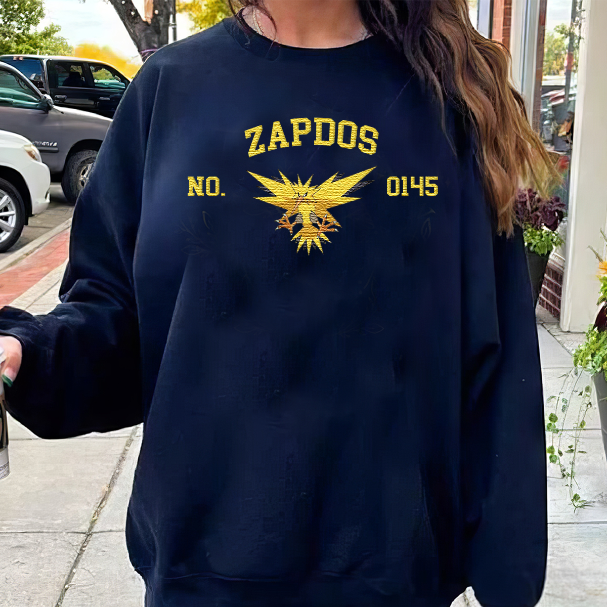 Magikarp, bezauberndes Pokémon-T-Shirt mit Anime-Motiv, bestickt, Rundhalsausschnitt, Kapuzenpullover, trendig, vielseitig und ein aufmerksames Geschenk für Freunde, ICE-898
