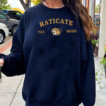 Raticate-Q. Adorable Pokémon Anime-Themed Embroidered T-Shirt,Crewneck,Hoodie-Trendy Versatile and a Thoughtful Gift for Friends,ICE-1259