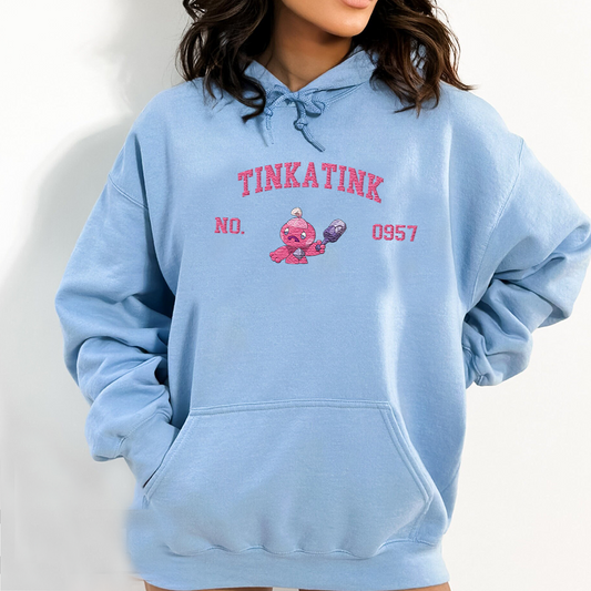 Tinkatink Adorable Pokémon Anime-Themed Embroidered T-Shirt,Crewneck,Hoodie-Trendy Versatile and a Thoughtful Gift for Friends,ICE-1640