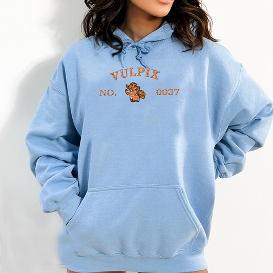 Magikarp, bezauberndes Pokémon-T-Shirt mit Anime-Motiv, bestickt, Rundhalsausschnitt, Kapuzenpullover, trendig, vielseitig und ein aufmerksames Geschenk für Freunde, ICE-898