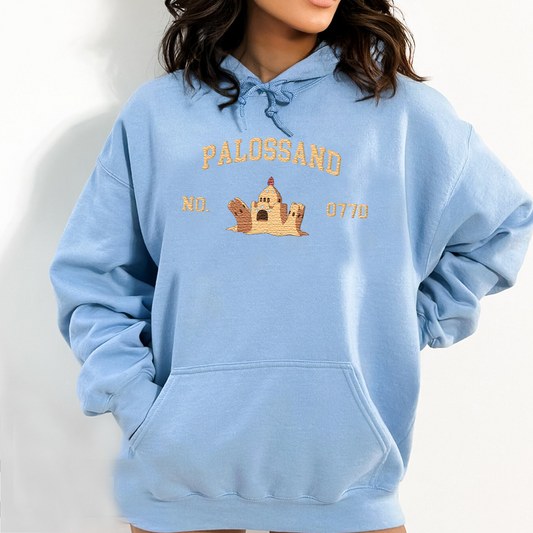 Palossand Adorable Pokémon Anime-Themed Embroidered T-Shirt,Crewneck,Hoodie-Trendy Versatile and a Thoughtful Gift for Friends,ICE-1576