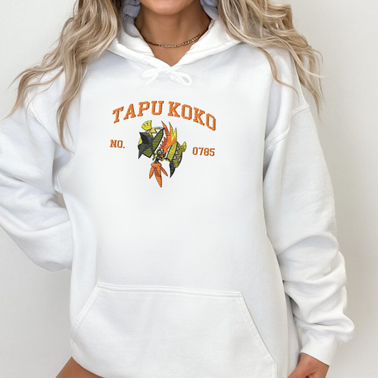 Magikarp, bezauberndes Pokémon-T-Shirt mit Anime-Motiv, bestickt, Rundhalsausschnitt, Kapuzenpullover, trendig, vielseitig und ein aufmerksames Geschenk für Freunde, ICE-898