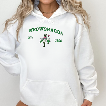 Meowsrarda Adorable Pokémon Anime-Themed Embroidered T-Shirt,Crewneck,Hoodie-Trendy Versatile and a Thoughtful Gift for Friends,ICE-1291