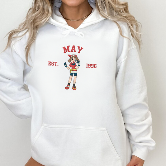 Magikarp, bezauberndes Pokémon-T-Shirt mit Anime-Motiv, bestickt, Rundhalsausschnitt, Kapuzenpullover, trendig, vielseitig und ein aufmerksames Geschenk für Freunde, ICE-898