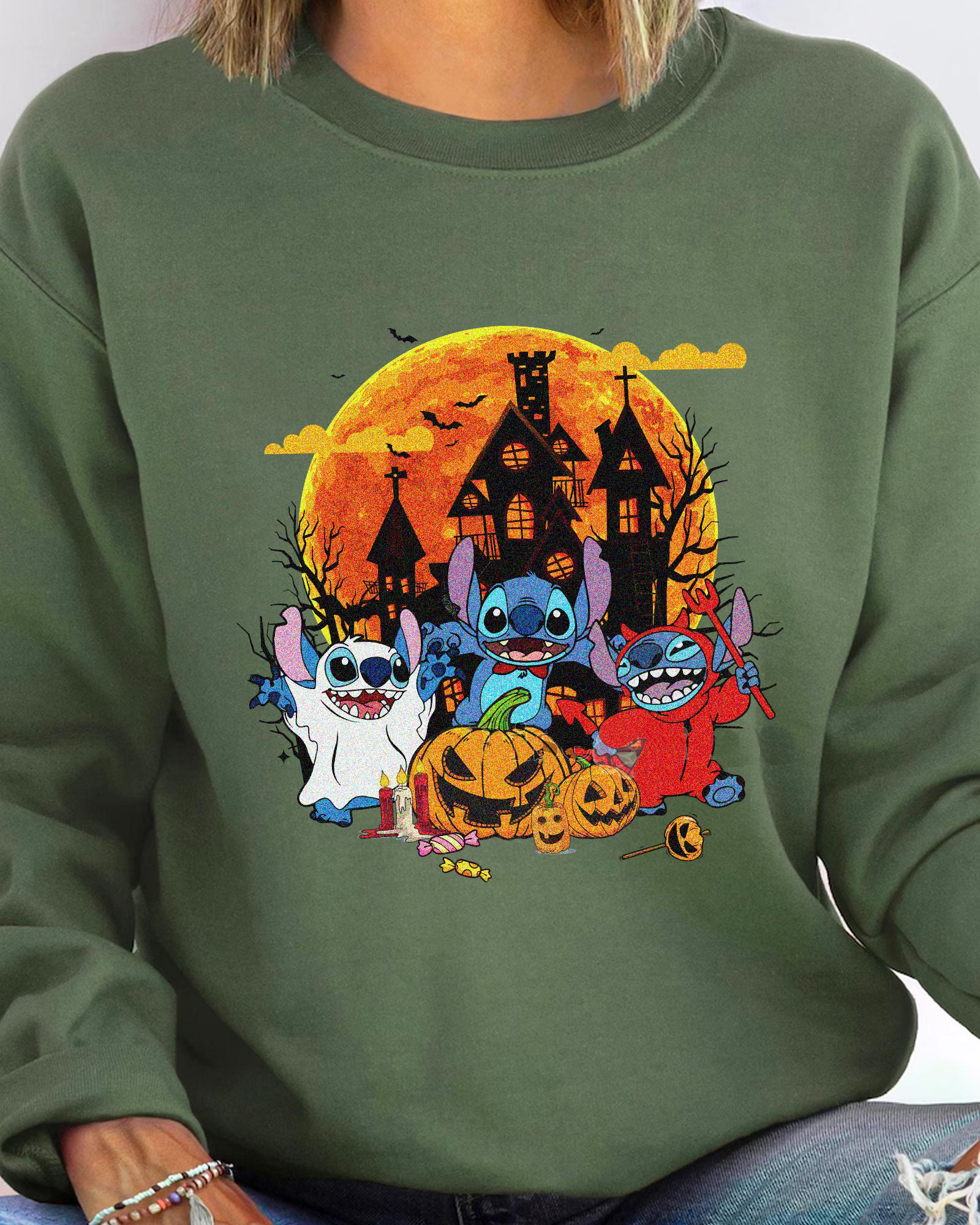 Trick or Treat Halloween Stitch T-Shirt,Crewneck,Hoodie,TS-CT-665