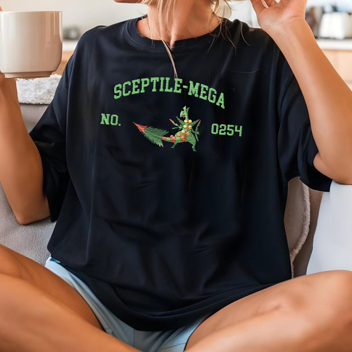 Magikarp, bezauberndes Pokémon-T-Shirt mit Anime-Motiv, bestickt, Rundhalsausschnitt, Kapuzenpullover, trendig, vielseitig und ein aufmerksames Geschenk für Freunde, ICE-898