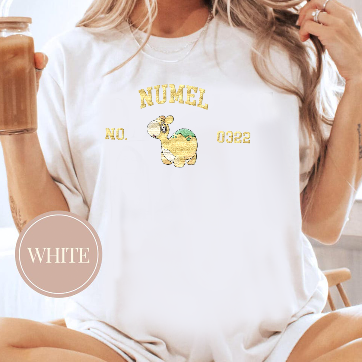 Magikarp, bezauberndes Pokémon-T-Shirt mit Anime-Motiv, bestickt, Rundhalsausschnitt, Kapuzenpullover, trendig, vielseitig und ein aufmerksames Geschenk für Freunde, ICE-898