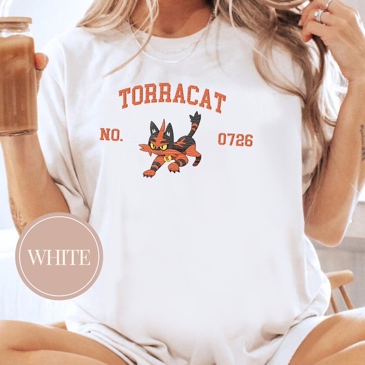 Magikarp, bezauberndes Pokémon-T-Shirt mit Anime-Motiv, bestickt, Rundhalsausschnitt, Kapuzenpullover, trendig, vielseitig und ein aufmerksames Geschenk für Freunde, ICE-898
