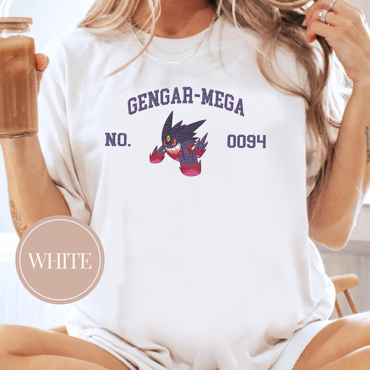 Magikarp, bezauberndes Pokémon-T-Shirt mit Anime-Motiv, bestickt, Rundhalsausschnitt, Kapuzenpullover, trendig, vielseitig und ein aufmerksames Geschenk für Freunde, ICE-898