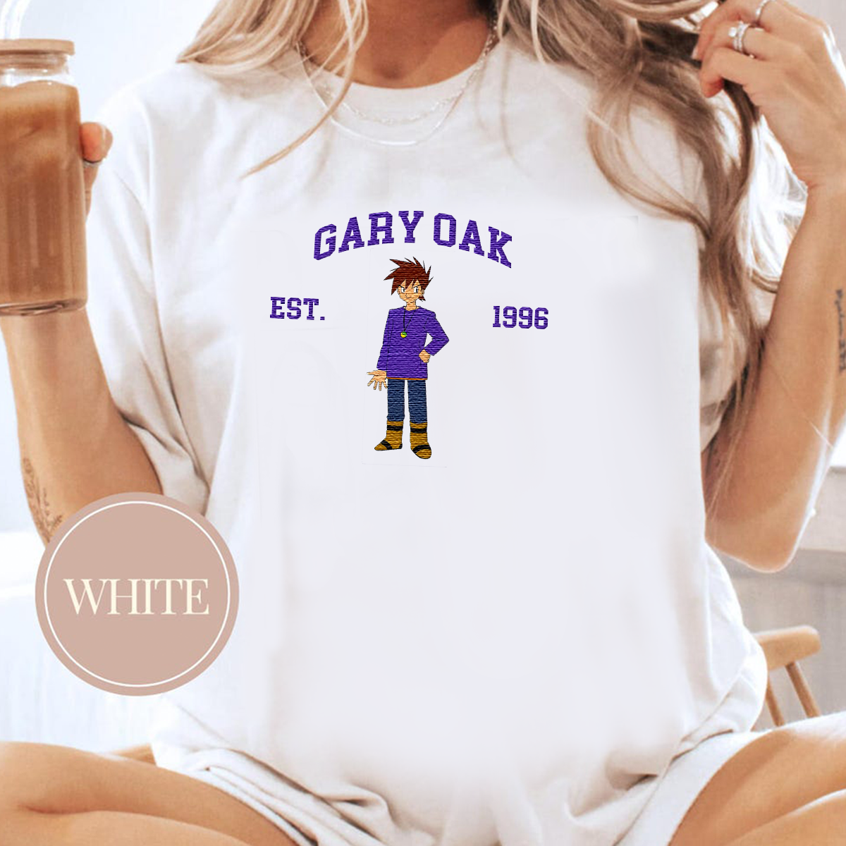 Magikarp, bezauberndes Pokémon-T-Shirt mit Anime-Motiv, bestickt, Rundhalsausschnitt, Kapuzenpullover, trendig, vielseitig und ein aufmerksames Geschenk für Freunde, ICE-898
