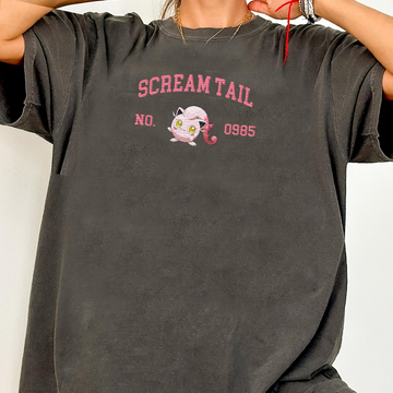 Scream Adorable Pokémon Anime-Themed Embroidered T-Shirt,Crewneck,Hoodie-Trendy Versatile and a Thoughtful Gift for Friends,ICE-1405
