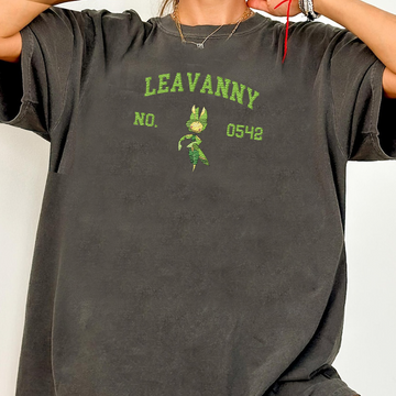 Leavanny Adorable Pokémon Anime-Themed Embroidered T-Shirt,Crewneck,Hoodie-Trendy Versatile and a Thoughtful Gift for Friends,ICE-1360