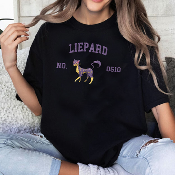Liepard Adorable Pokémon Anime-Themed Embroidered T-Shirt,Crewneck,Hoodie-Trendy Versatile and a Thoughtful Gift for Friends,ICE-1587
