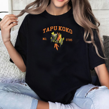 Magikarp, bezauberndes Pokémon-T-Shirt mit Anime-Motiv, bestickt, Rundhalsausschnitt, Kapuzenpullover, trendig, vielseitig und ein aufmerksames Geschenk für Freunde, ICE-898