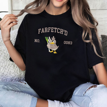 Farfetch'd Adorable Pokémon Anime-Themed Embroidered T-Shirt,Crewneck,Hoodie-Trendy Versatile and a Thoughtful Gift for Friends,ICE-1578