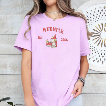 Wurmple Adorable Pokémon Anime-Themed Embroidered T-Shirt,Crewneck,Hoodie-Trendy Versatile and a Thoughtful Gift for Friends,ICE-1598