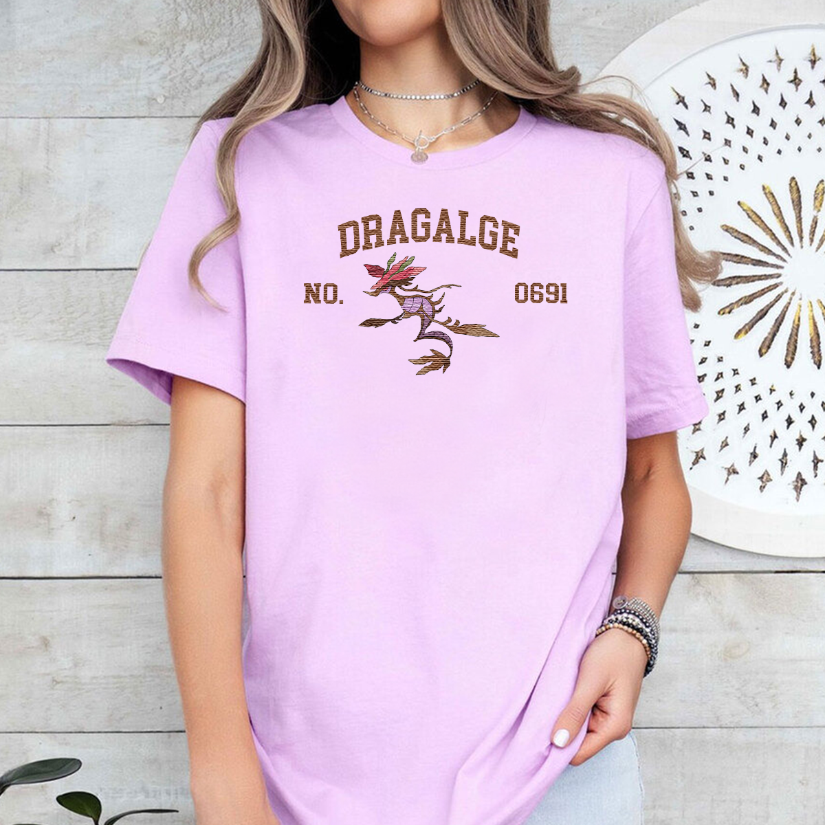 Dragalge Adorable Pokémon Anime-Themed Embroidered T-Shirt,Crewneck,Hoodie-Trendy Versatile and a Thoughtful Gift for Friends,ICE-1549