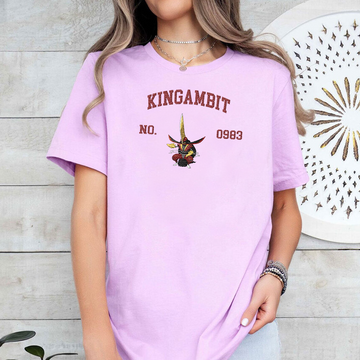 Kingambit Adorable Pokémon Anime-Themed Embroidered T-Shirt,Crewneck,Hoodie-Trendy Versatile and a Thoughtful Gift for Friends,ICE-1590