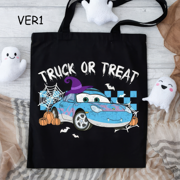 Truck Or Treat Disney Pixar Cars Halloween Canvas Tote Bag,B-CT-811