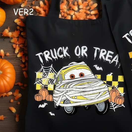 Truck Or Treat Disney Pixar Cars Halloween Canvas Tote Bag,B-CT-811