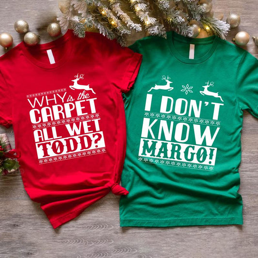 Christmas Vacation Todd And Margo Couple National Lampoon Christmas Wife And Husband Matching T-Shirt,Crewneck,Hoodie,TS-C-1029