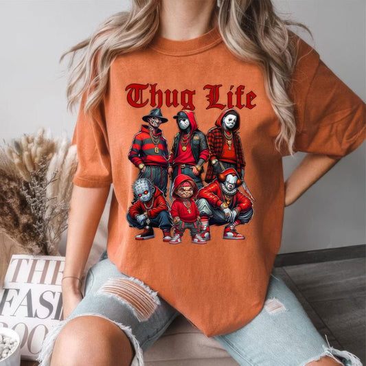 Jason Voorhees Thug Life Horror Movie Character Funny Crewneck,TS-CT-837