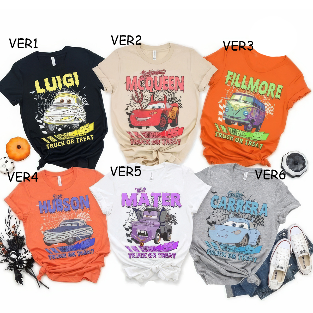 Retro Truck or Treat Disney Cars Halloween T-Shirt,Crewneck,Hoodie,TS-CT-807