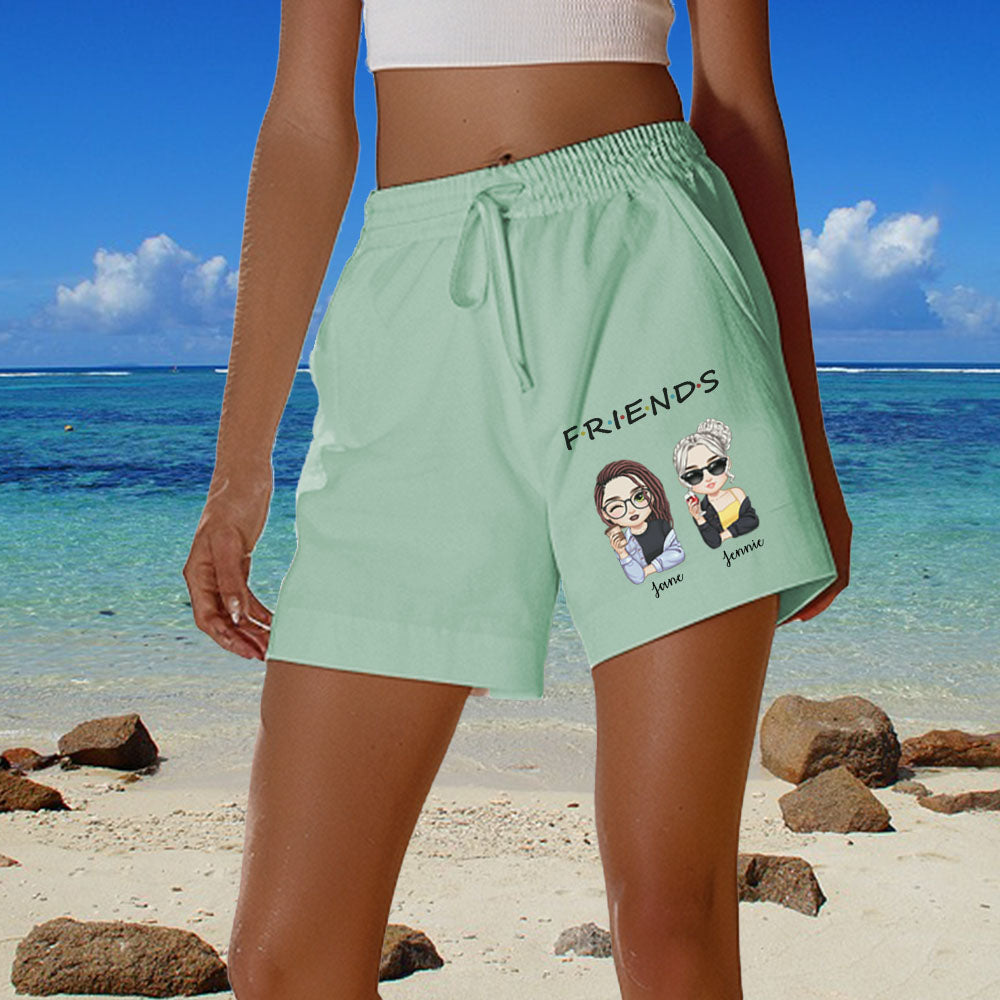 Friends Personalized Sister Short For Gift,Customizable Short,BS-GS-557