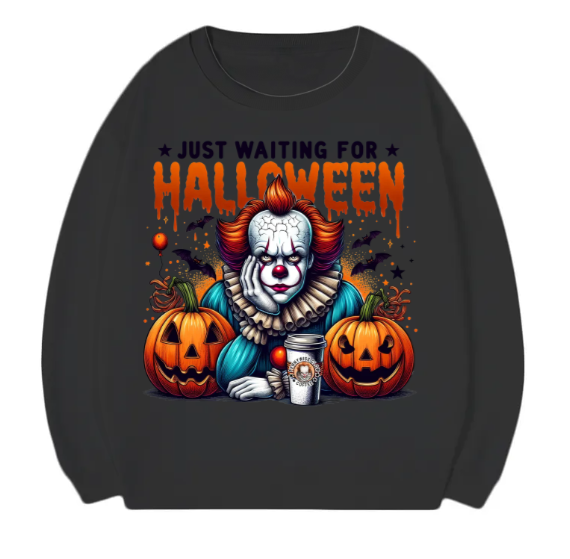 Just Waiting For Halloween Crewneck,Gift For All,TS-CT-832