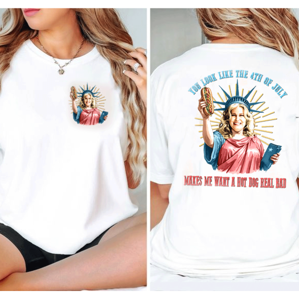 You Look Like The 4th Of July,Funny Jennifer Coolidge 4th of July T-Shirt,TS-C-646