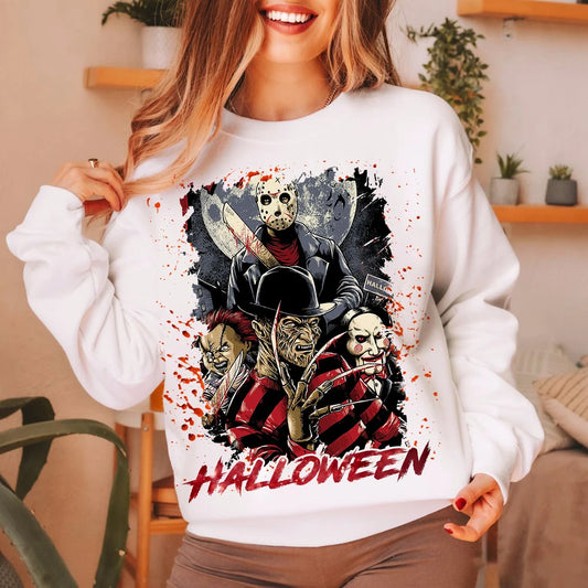 Scary Movie Characters Halloween T-Shirt,Crewneck,Hoodie,TS-Y-737