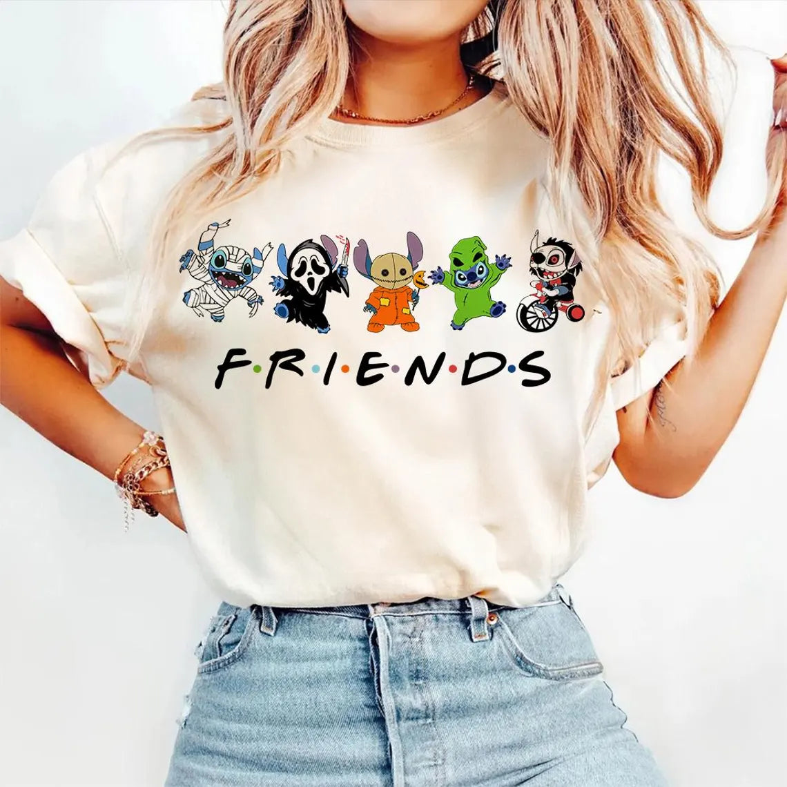 Friends Halloween Spooky Stitch T-Shirt,Crewneck,Hoodie,TS-CT-784