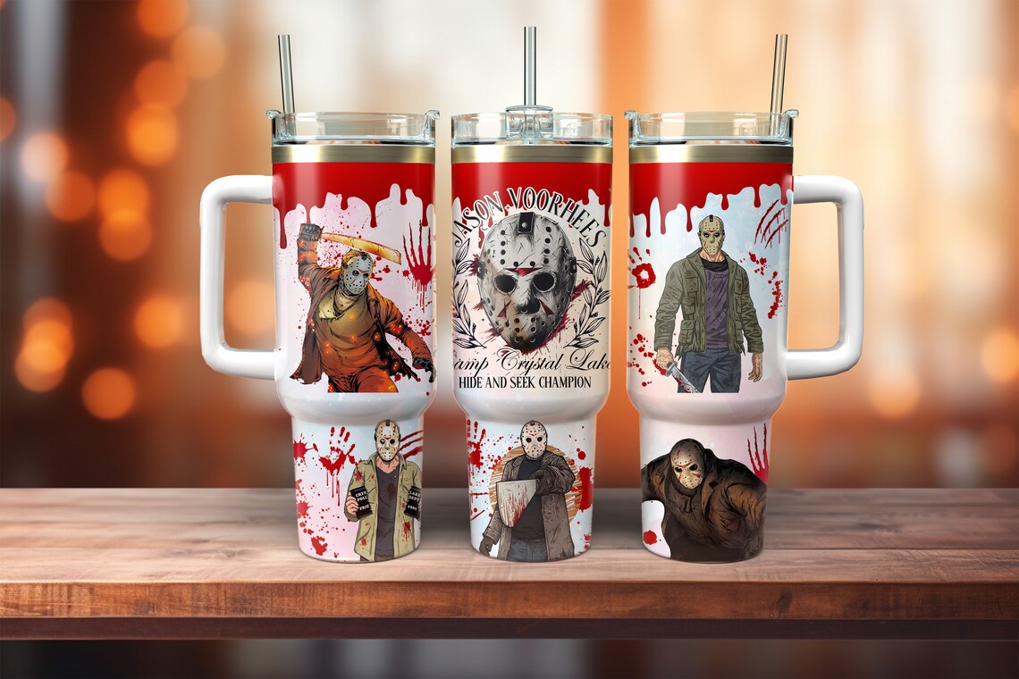 Movie Characters 40oz Tumbler,Halloween Characters Drinkware For Gift,C-Y-733